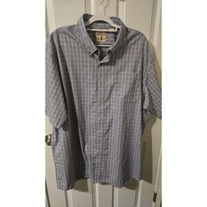 Red Head Brand Men's 3XLT Short Sleeve, Button Front, 2 Tone Blue Red Plaid